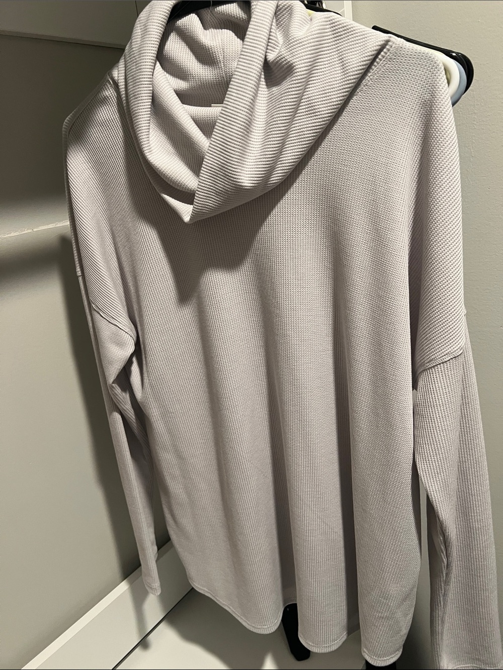 Light Gray Hooded Women's Top